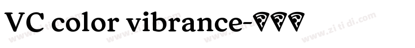 VC color vibrance字体转换